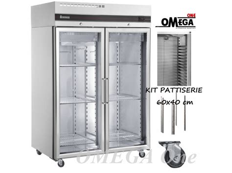 Double Glass Doors Upright Freezer With Castors Ltr Omega One