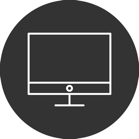 Icono De L Nea De Monitor Invertida Vector En Vecteezy