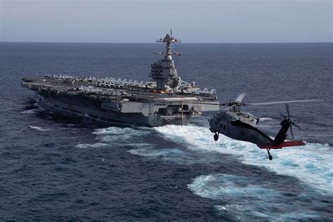 US Navy's Newest Aircraft Carrier USS Gerald R. Ford (CVN 78