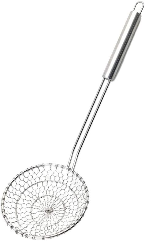 Best Utensils Asian Kitchen Stainless Steel Spider Strainer Durable