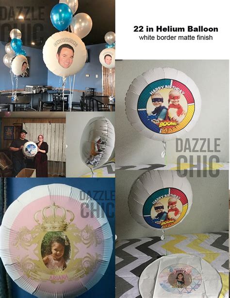 Personalized Custom Balloons Photo Balloons Etsy