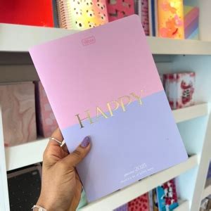 Planner Grampeado Mensal Happy Tilibra