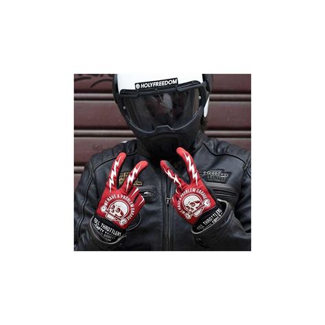 Guantes Moto Holy Freedom Tools Rojo