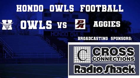 Hondo Owls Varsity Football Vs Poteet Aggies Youtube