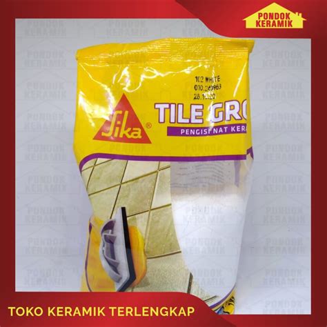 Jual SEMEN WARNA PENGISI NAT SIKA TILE GROUT 1 KG Shopee Indonesia