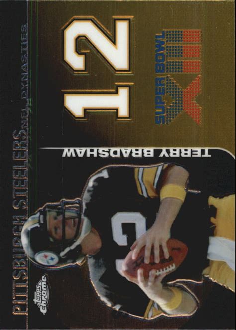 2008 Topps Chrome Dynasties DYNTBR Terry Bradshaw NM MT EBay