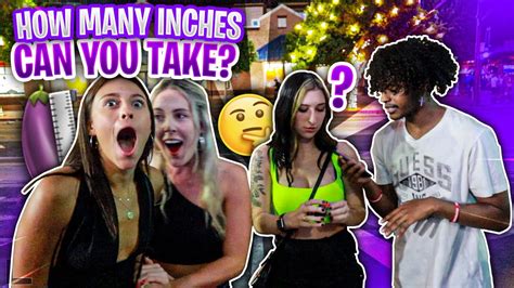 Asking Random Girls How Much They Can Take😈🍆 Hilarious Public Interview Youtube