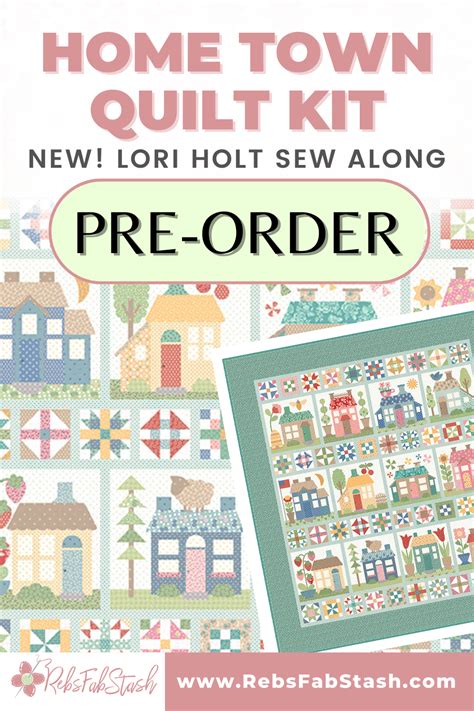 Home Town Lori Holt Rebsfabstash In 2023 House Quilt Block House