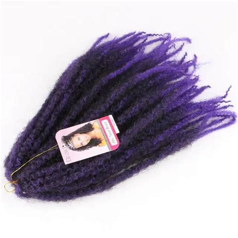 Luxury For Braiding Inch Ombre Marley Braids Hair Crochet Afro Kinky