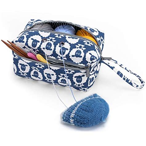 Luxja Petit Sac De Rangement De Fils Sac Tricoter Portable Pour