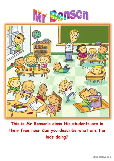 Mr Benson English Esl Worksheets Pdf And Doc