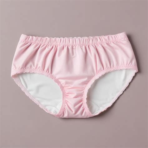 A Pink And White Bikini Has A White Bow On The Bottom Premium AI Generated Image