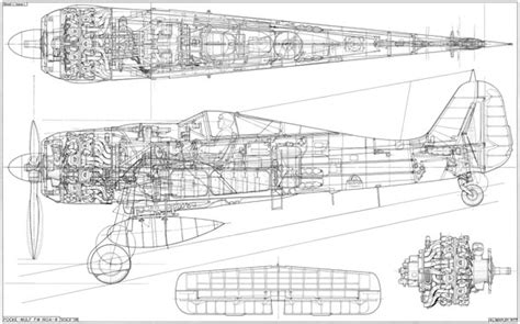 A. L. BENTLEY DRAWINGS | Focke Wulf FW190A-8 variation