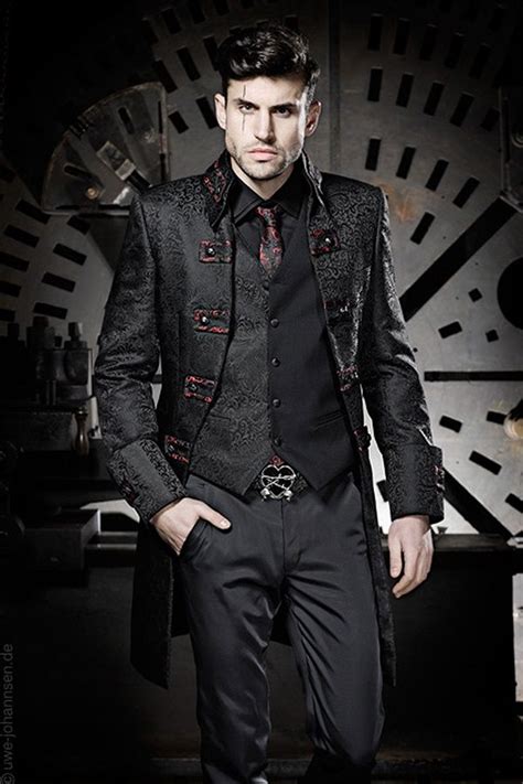 Photographs Gothic Suits Borzii Mens Fashion Edgy Mens Outfits Gothic Suit