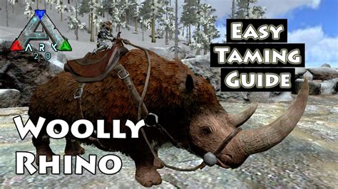 Tagalog Guide On How To Tame A Woolly Rhinoceros Ark Mobile Taming