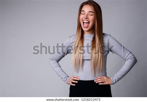 Pretty Blonde Screaming Stock Photo Shutterstock