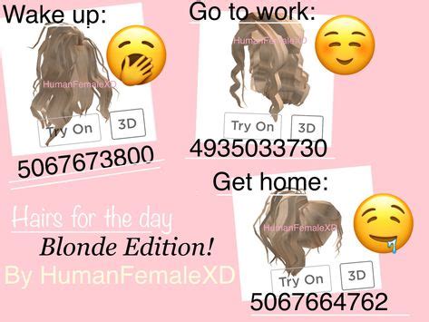 Best Blonde Hair Roblox Ideas Roblox Roblox Codes Roblox Pictures