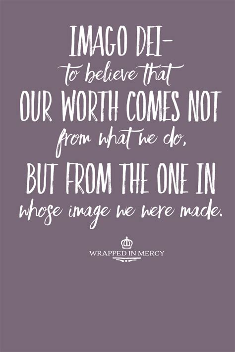 Wrapped in Mercy- imago Dei