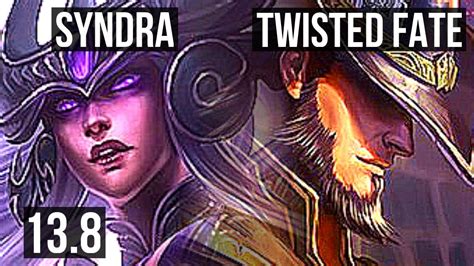 Syndra Vs Twisted Fate Mid Rank 1 Syndra 4 1 6 Rank 11 Tr