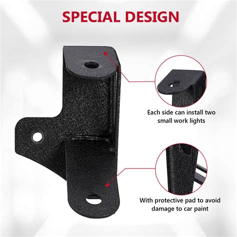 Alavente Dual A Pillar Light Brackets For Jeep Wrangler Jk