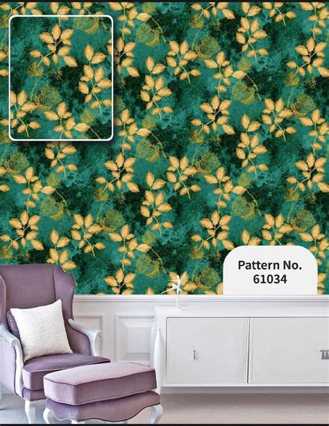 Pvc Green Floral Printed Wallpaper At Rs Roll In Bhopal Id