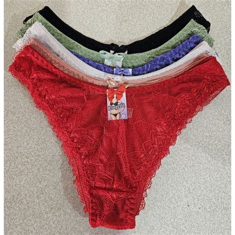 calcinha de renda lingerie sexy de Luxo rende se ao conforto KIT CONTEM PEÇAS Shopee Brasil