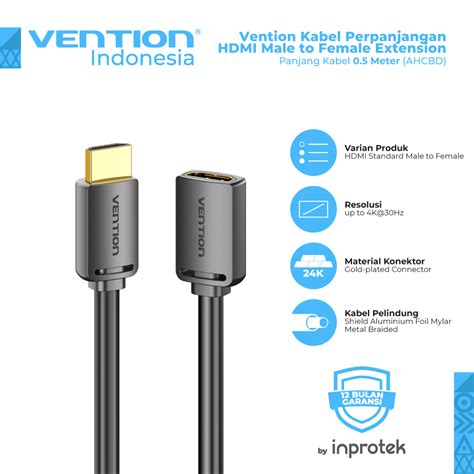 Jual Vention Kabel Perpanjangan HDMI Male To Female Extension Shopee