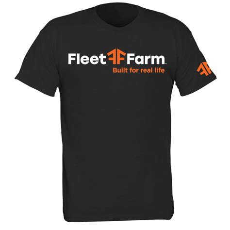 Fleet Farm Mens Black Ff Short Sleeve Logo T Shirt By Fleet Farm At