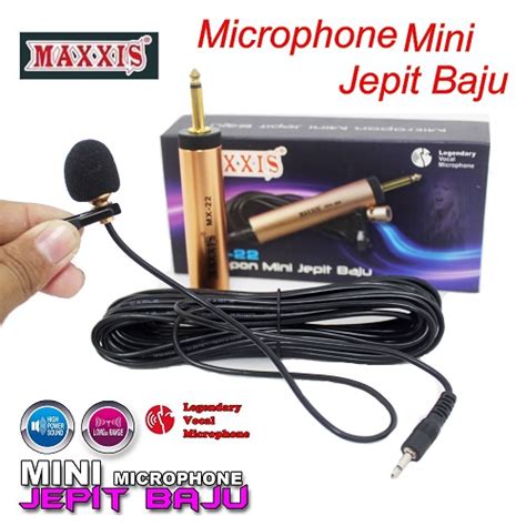 Jual Mic Jepit Mini Maxxis Mx Mik Jepit Mikrofon Condenser Clip On