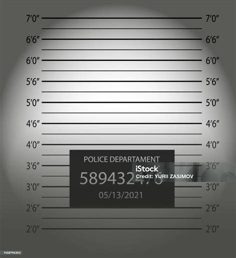 Police Mugshotpolice Lineup Or Mugshot Background Stock Illustration