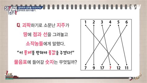 두뇌회전 퀴즈 Feat 문제적남자두번째 오픈이슈갤러리 인벤