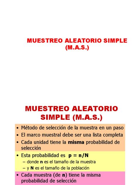 2 Muestreo Aleatorio Simple 1 Evm Descargar Gratis Pdf Teoría De La Estimación