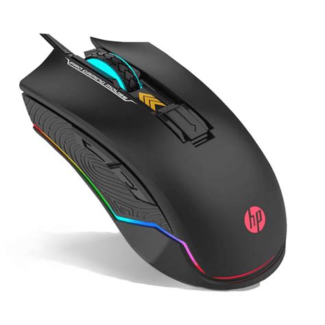 Hp Gaming Mouse Wired 6 Buttons Rgb Backlit 6200 Dpi Adjustable