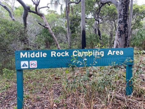 Middle Rock Camping Area Deepwater National Park Campsite At Null