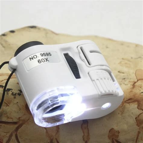 Lupa De M O Luz Led Mini Microsc Pio De Bolso Lupa J Ias Detector