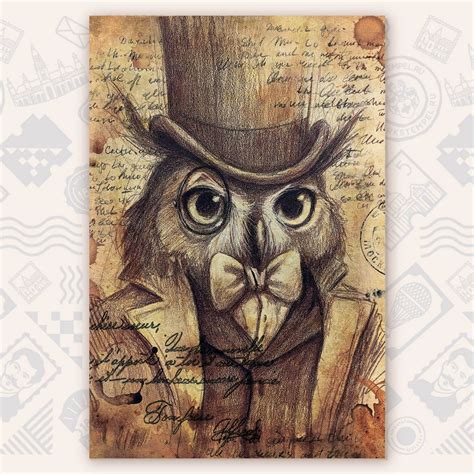 Сова | Owl | Марк Штемпель — онлайн магазин открыток