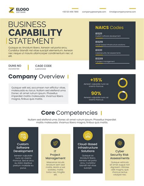 General Business Capability Statement Template
