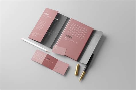 Psd Book With Dust Jacket Mockups