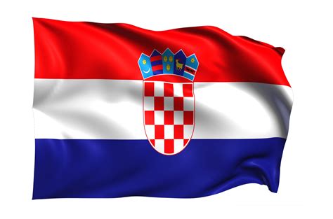 Croatia Waving Flag Realistic Transparent Background Png