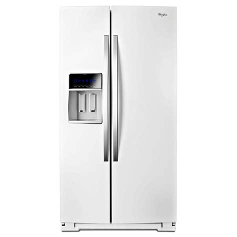 Samsung 223 Cu Ft Side By Side Refrigerator In White Counter Depth Rs22hdhpnww The Home Depot