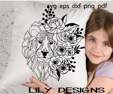 Lion Svg Mandala Svg Mandala Lon Svg Lion Mandala Svg Lion | Etsy