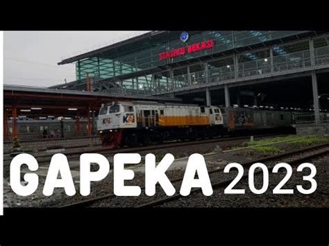 HARI PERTAMA KERETA API DI GAPEKA 2023 PENUMPANG KERETA API MEMBLUDAK