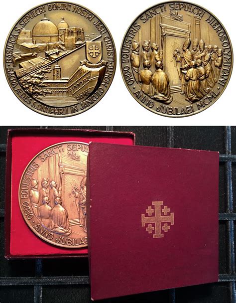 Jencius Coins - Pius XII Order Holy Sepulchre Jerusalem Medal