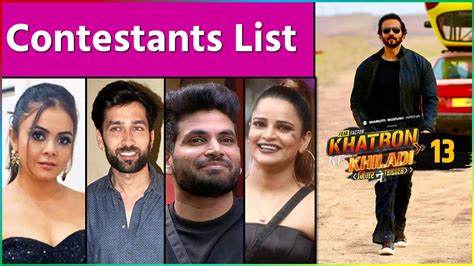 Khatron Ke Khiladi Season 13 Confirmed Contestants List Rohit Shetty Kkk13 Youtube