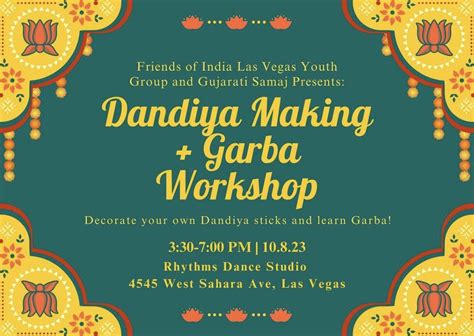 Dandiya Decoration and Navratri Garba Workshop — Las Vegas Gujarati Samaj