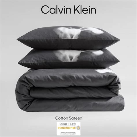 Calvin Klein Orchid Cotton Charcoal Duvet Cover Set Bed Bath And Beyond