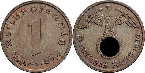 Deutsches Drittes Reich Reichspfennig A Vf Ma Shops