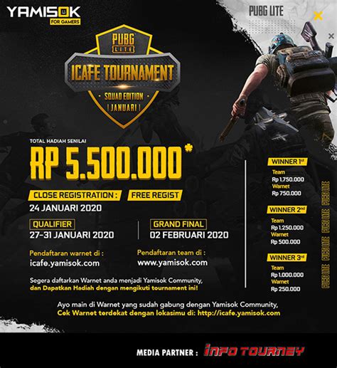 Turnamen PUBG Lite ICafe Tournament January