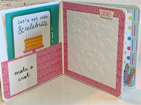 Birthday Scrapbook Girls Birthday Party Premade Pages Chipboard Board