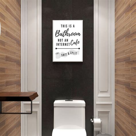 BATHROOM WALL ART Funny Bathroom Wall Art Bathroom Prints - Etsy